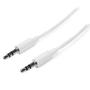 STARTECH 3m White Slim 3.5mm Stereo Audio Cable - Male to Male (MU3MMMSWH)
