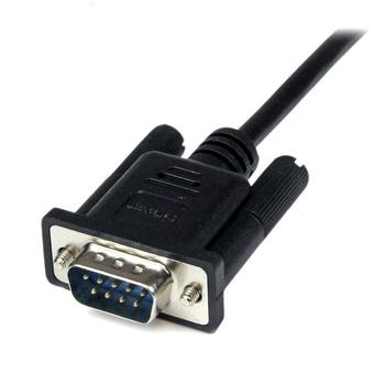 STARTECH 1m Black DB9 RS232 Serial Null Modem Cable F/M (SCNM9FM1MBK)