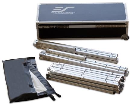 ELITE SCREENS ELITE Q100V1 4:3 H:152.4 W:203.2 QuickStand Folding Screen includes Aluminum Traveling Wheel Case (Q100V1)
