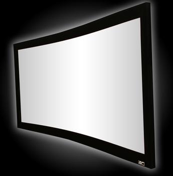 ELITE SCREENS CURVE235-1 H:137 B:322 1138inch Cinema Scope Fixed Frame Curve Front Projection Screen (Curve235-138W)