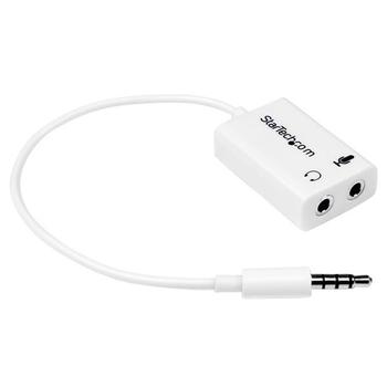 STARTECH HEADPHONE MICROPHONE SPLITTER 4 PIN TO 2X 3 PIN 3.5MM SPLITTER CABL (MUYHSMFFADW)