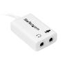 STARTECH HEADPHONE MICROPHONE SPLITTER 4 PIN TO 2X 3 PIN 3.5MM SPLITTER CABL (MUYHSMFFADW)