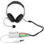 STARTECH HEADPHONE MICROPHONE SPLITTER 4 PIN TO 2X 3 PIN 3.5MM SPLITTER CABL (MUYHSMFFADW)