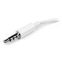 STARTECH HEADPHONE MICROPHONE SPLITTER 4 PIN TO 2X 3 PIN 3.5MM SPLITTER CABL (MUYHSMFFADW)