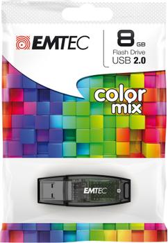 EMTEC 8GB Color Mix USB black/ Purb (ECMMD8GC410)