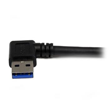 STARTECH 1M RIGHT ANGLE USB 3.0 CABLE - 3FT USB 3 RIGHT ANGLE A TO B CABL (USB3SAB1MRA)