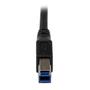 STARTECH 1M RIGHT ANGLE USB 3.0 CABLE - 3FT USB 3 RIGHT ANGLE A TO B CABL (USB3SAB1MRA)