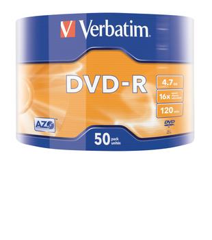 VERBATIM DVD-R AZO 4.7GB 16X MATT (43788)