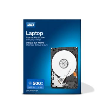 WESTERN DIGITAL WD Laptop Mainstream WDBMYH5000ANC - Hard drive - 500 GB - internal - 2.5" - SATA 3Gb/s - 5400 rpm - buffer: 8 MB (WDBMYH5000ANC-ERSN)