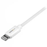 StarTech 1m (3ft) White Apple 8-pin Lightning Connector to USB Cable for iPhone / iPod / iPad - Charge and Sync Cable - 1 meter (USBLT1MW) - Lightning-kabel - Lightning / USB - 1 m (USBLT1MW)