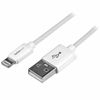 STARTECH USB to Lightning Cable - Apple MFi Certified - 1 m - White	 (USBLT1MW)