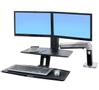 ERGOTRON WWorkFit A, Drop Down, Dual (24-392-026)