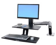 Ergotron WorkFit-A with Suspended Keyboard, Single LD Standing Desk - stativ - for LCD-skjerm / tastatur (24-390-026)