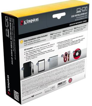 Kingston SSD Installation Kit - drevkabinett - SATA 3Gb/s - USB 2.0 (SNA-B)