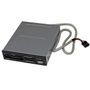 STARTECH StarTech.com Interner USB 2.0 Kartenleser 3,5 (8,9cm) - 22-in-1 Front Panel Card Reader - Multi Speicherkartenleser für SD / CF / MMC - Kartenleser - 22 in 1 - 8,9 cm (3,5 Zoll) (Multi-Format) - USB 2 (35FCREADBK3)