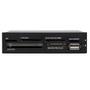 STARTECH StarTech.com Interner USB 2.0 Kartenleser 3,5 (8,9cm) - 22-in-1 Front Panel Card Reader - Multi Speicherkartenleser für SD / CF / MMC - Kartenleser - 22 in 1 - 8,9 cm (3,5 Zoll) (Multi-Format) - USB 2 (35FCREADBK3)