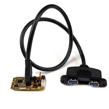 STARTECH USB-C 2 Port SuperSpeed Mini PCI Express USB 3.0 Adapter Card w/ Bracket Kit and UASP Support (MPEXUSB3S22B)