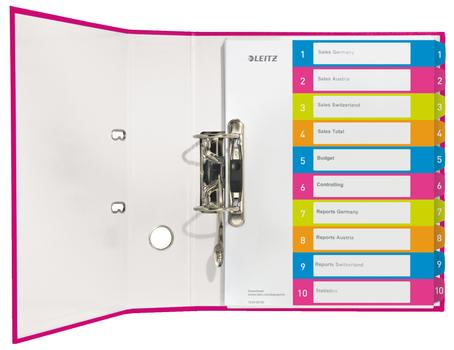 LEITZ Indices WOW Printable PP A4+ 1-10 ass (12430000*10)