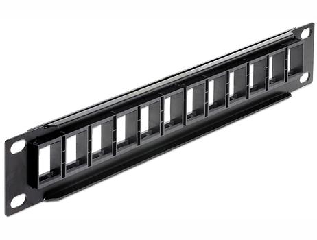Delock Keystone Patchpanel 10" 1U 12Port (43259)