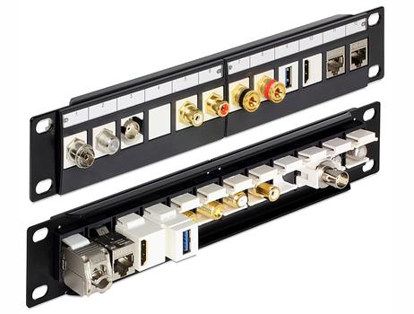 Delock Keystone Patchpanel 10" 1U 12Port (43259)