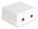 DELOCK Keystone Gehäuse 2 Port wh (86207)