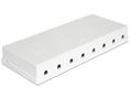 DELOCK Keystone Gehäuse 8 Port wh (86209)