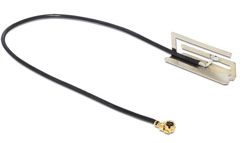 DELOCK WL-Antenne MHF/U.FL komp St  -4 dBi 134 mm intern (86214)