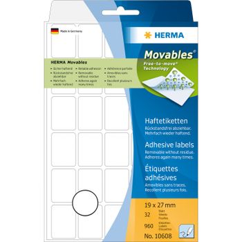 HERMA Manual labels Movables 8x12 white (10600)