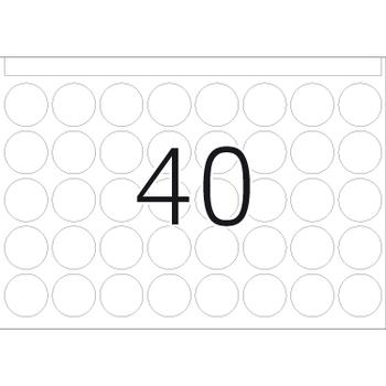 HERMA Etik. - Druckmasch. DP1 gelb 19 mm Papier 10000 St. (2741)