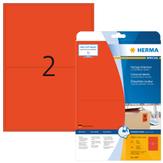 Herma Etiketten A4 rot 199, 6x143, 5 mm Papier matt 40 St. (4497)