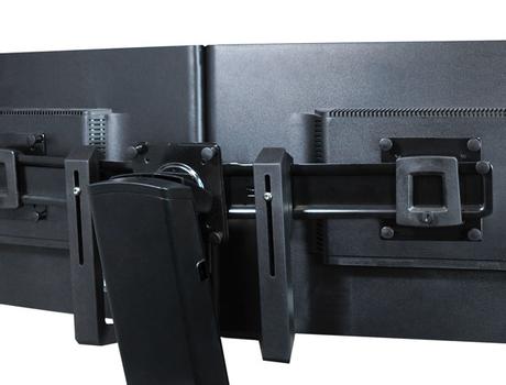 ERGOTRON n Dual Monitor & Handle Kit - Mounting kit (handle, 2 mounting brackets, bow mounting arm, mounting hardware) for 2 LCD displays - black - screen size: up to 26" - for P/N: 45-353-026 (97-783)