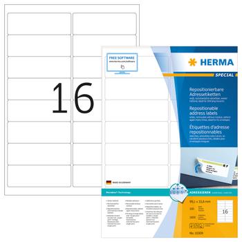 HERMA Removable Labels A4 99,1x33,8 (100) (10309)