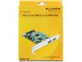 DELOCK PCI-Express 2.0 x4 kort, USB 3.0, 2xTyp A portar(2 ext) (89359)