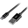 STARTECH USB to Lightning Cable - Apple MFi Certified - Long - 2 m - Black (USBLT2MB)