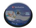 VERBATIM 1x10 BD-R Blu-Ray 25GB 6x Speed DL Wide P