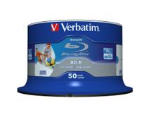 VERBATIM BD-R, 6x, 25GB/200tim, Wide Inkjet Printable, 50-p spindel