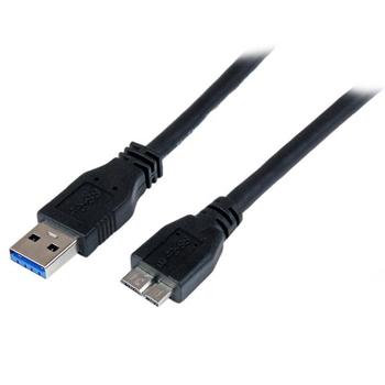 STARTECH StarTech.com 1m 3 ft Certified SuperSpeed USB 3.0 A to Micro B Cable Cord - USB 3 Micro B Cable - 1x USB A (M), 1x USB Micro B (M) - Black (USB3CAUB1M) - USB cable - Micro-USB Type B (M) to USB Type A (USB3CAUB1M)