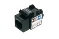 DIGITUS Cat6 Keystone Jack. Unshielded RJ45 to LSA. Black