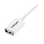 STARTECH StarTech.com 3 m USB-verlengkabel - A-naar-A M/F - wit - USB-verlengkabel - USB (V) naar USB (M) - USB 2.0 - 3 m - gevormd - wit - voor P/N: MSDREADU2OTG,  USBEXTPAA1MW,  USBEXTPAA2MW,  USBPAUB1MW,  USBPA (USBEXTPAA3MW)