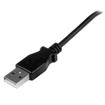 STARTECH 2m Micro USB Cable - A to Up Angle Micro B (USBAUB2MU)