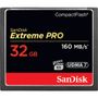 SANDISK Extreme PRO CompactFlash 32GB Memory Card - R160MB/s - VPG 65