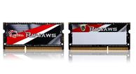 G.SKILL Ripjaws F3-1600C9D-16GRSL - DDR3L - sett - 16 GB: 2 x 8 GB - SO DIMM 204-pin - 1600 MHz / PC3-12800 - ikke-bufret (F3-1600C9D-16GRSL)