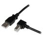 STARTECH StarTech.com 3m USB 2.0 A to Right Angle B Cable Cord - 3 m USB Printer Cable - Right Angle USB B Cable - 1x USB A (M), 1x USB B (M) (USBAB3MR) - USB cable - USB Type B (M) to USB (M) - USB 2.0 - 3 m  (USBAB3MR)
