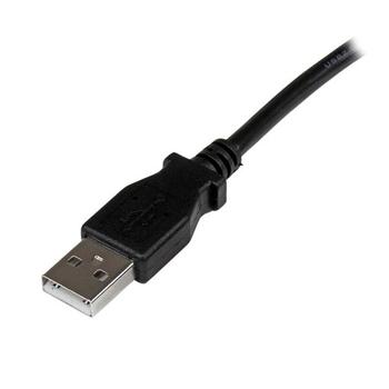 STARTECH StarTech.com 3m USB 2.0 A to Right Angle B Cable Cord - 3 m USB Printer Cable - Right Angle USB B Cable - 1x USB A (M), 1x USB B (M) (USBAB3MR) - USB cable - USB Type B (M) to USB (M) - USB 2.0 - 3 m  (USBAB3MR)