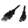 STARTECH 1m Mini USB Cable - A to Up Angle Mini B (USBAMB1MU)