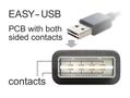 DELOCK USB Kabel A -> A St/Bu 3.00m sw Easy USB Verl. (83372)