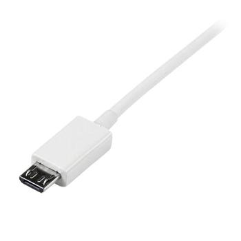 STARTECH 1M USB A TO MICRO B CABLE - CHARGING DATA CABLE - WHITE CABL (USBPAUB1MW)