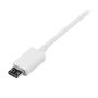 STARTECH StarTech.com 2m White Micro USB Cable A to Micro B (USBPAUB2MW)
