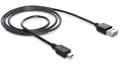 DELOCK Cable EASY-USB 2.0 Type-A > Mini-B male 1 m black (83362)