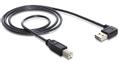 DELOCK USB Kabel A -> B St/St 1.00m sw Easy USB (83374)